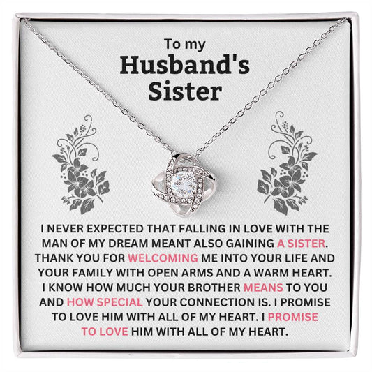 To My Husband's Sister - You Are Not Only My Wonderful Sister, You’re My Sister Of The Heart - Necklace