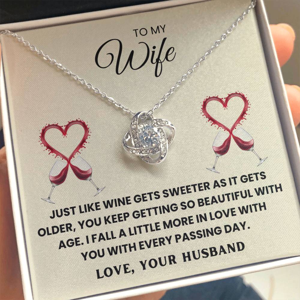 TO MY WIFE - I FALL A LITTLE MORE IN LOVE WITH YOU WITH EVERY PASSING DAY - Necklace