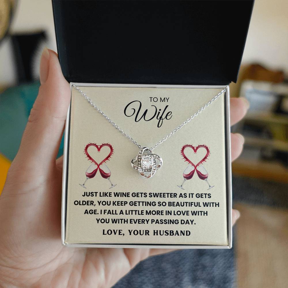 TO MY WIFE - I FALL A LITTLE MORE IN LOVE WITH YOU WITH EVERY PASSING DAY - Necklace