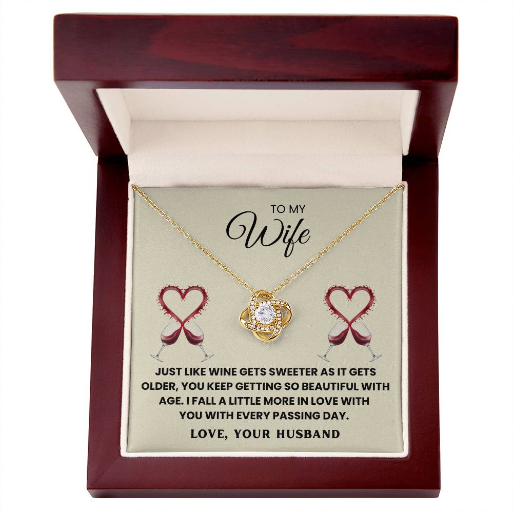 TO MY WIFE - I FALL A LITTLE MORE IN LOVE WITH YOU WITH EVERY PASSING DAY - Necklace