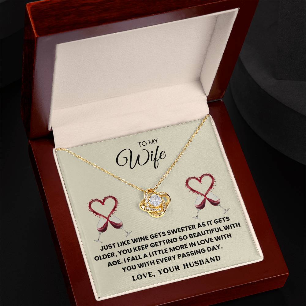 TO MY WIFE - I FALL A LITTLE MORE IN LOVE WITH YOU WITH EVERY PASSING DAY - Necklace