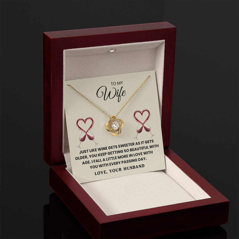 TO MY WIFE - I FALL A LITTLE MORE IN LOVE WITH YOU WITH EVERY PASSING DAY - Necklace