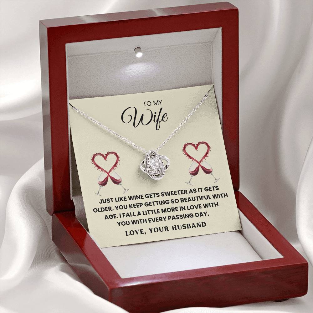 TO MY WIFE - I FALL A LITTLE MORE IN LOVE WITH YOU WITH EVERY PASSING DAY - Necklace