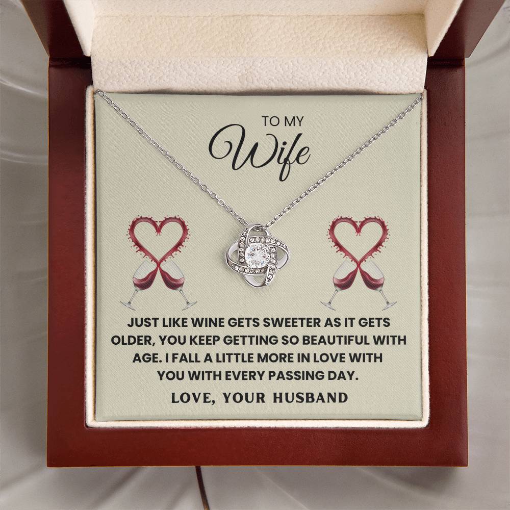 TO MY WIFE - I FALL A LITTLE MORE IN LOVE WITH YOU WITH EVERY PASSING DAY - Necklace