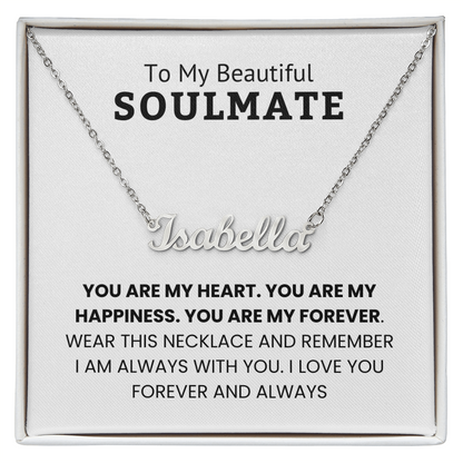 Personalized Name Necklace for Soulmate – Romantic Gift for Her