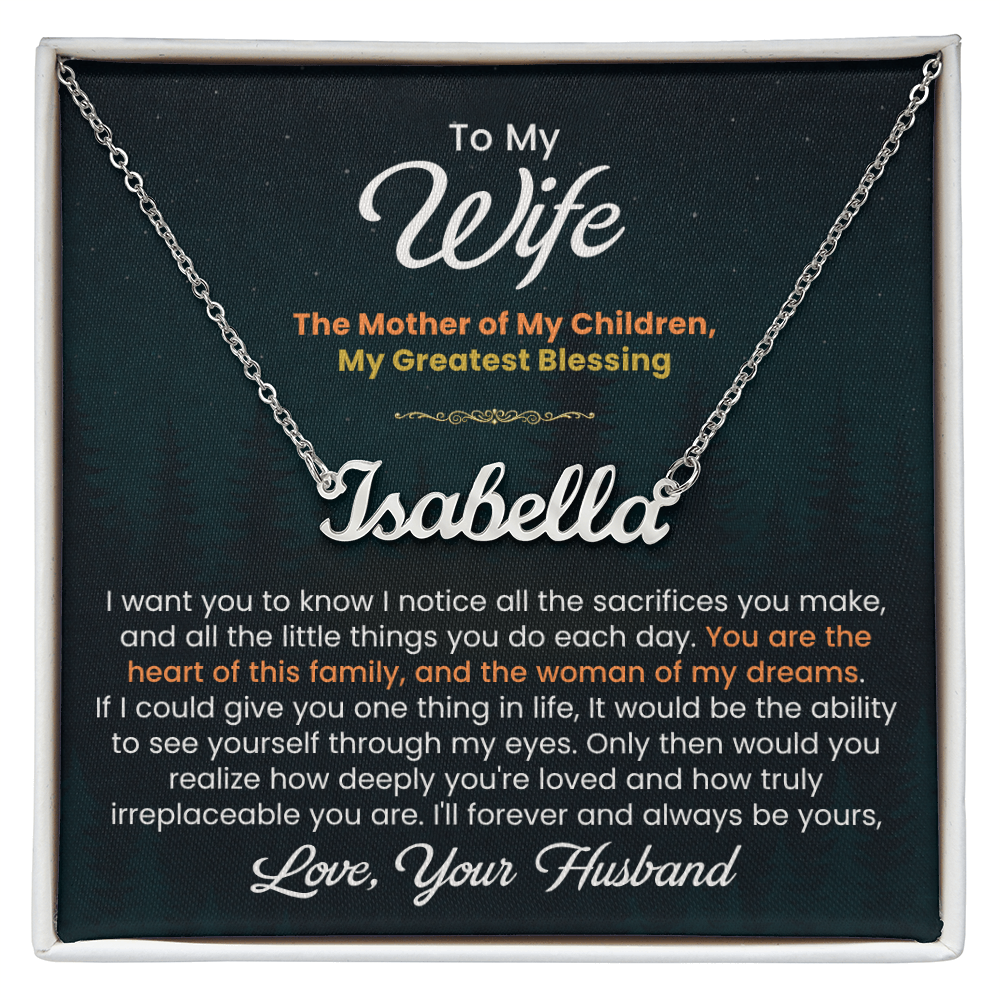 camp necklace for wife from husband