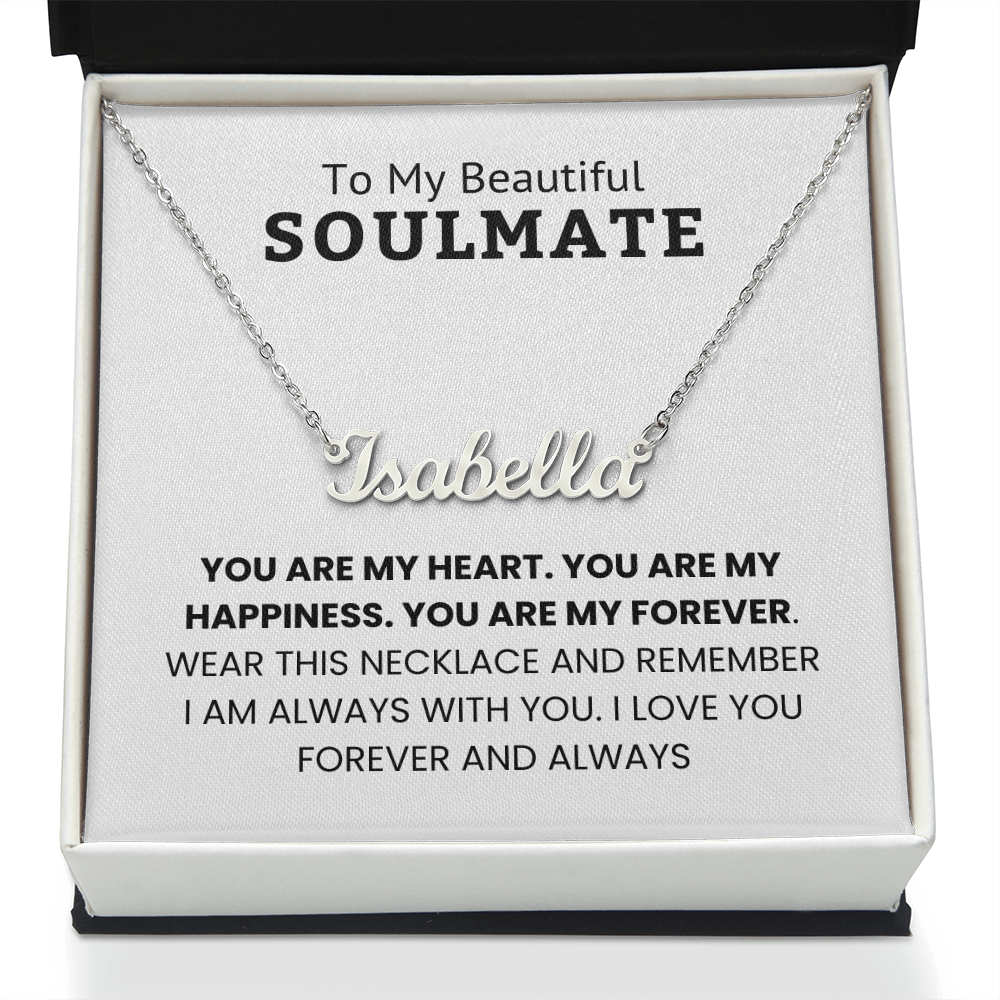 Personalized Name Necklace for Soulmate – Romantic Gift for Her