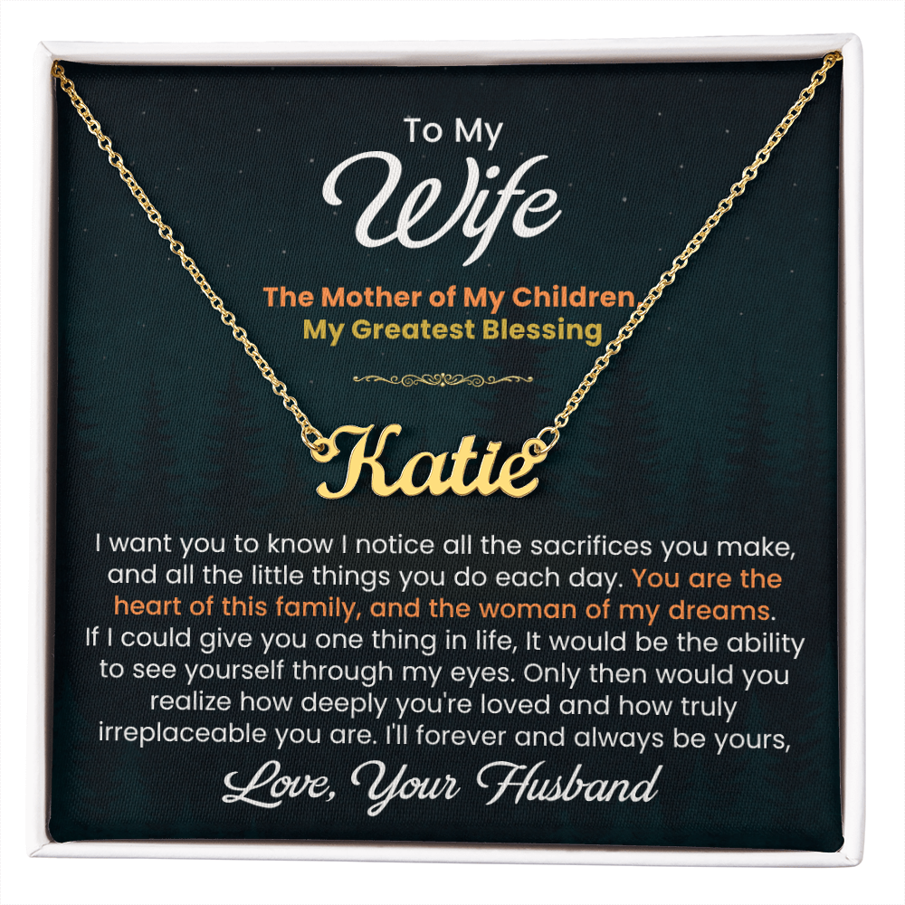 camp necklace for wife from husband
