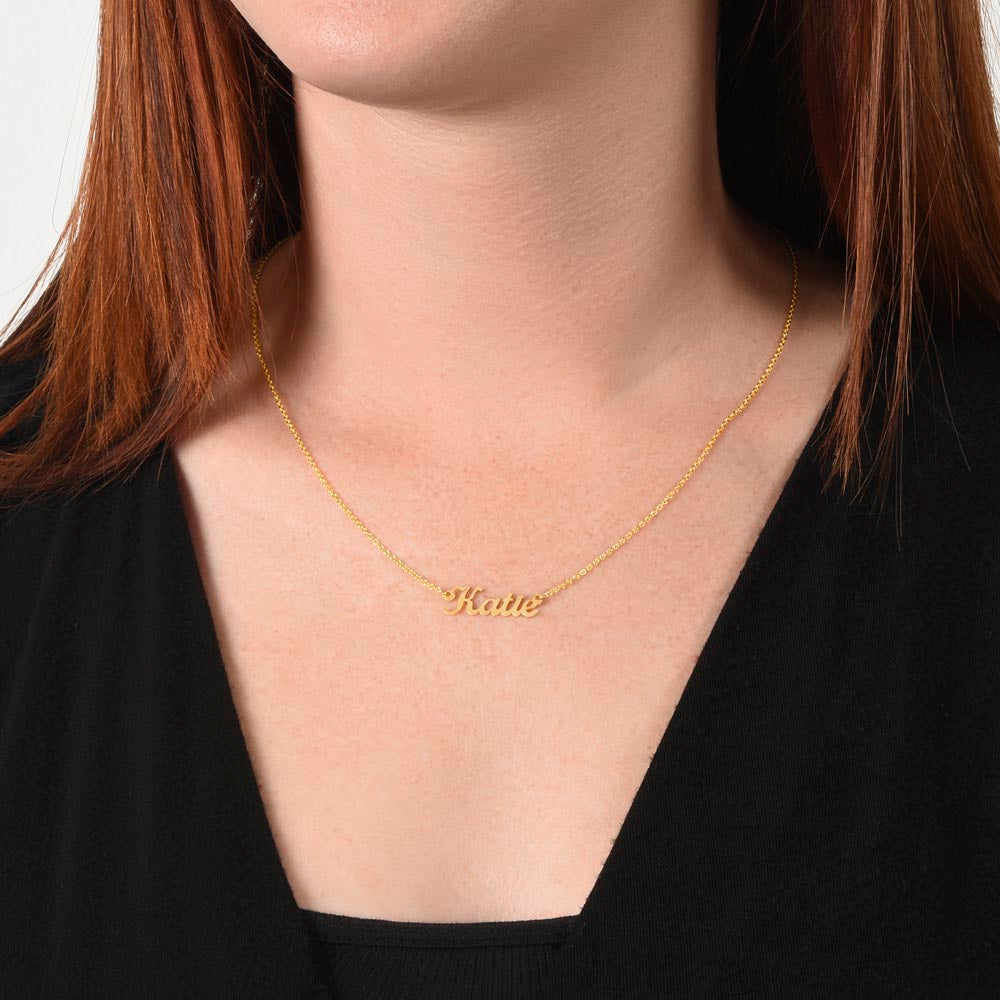 YOU ARE NOT JUST MY HUSBAND’S SISTER, YOU’RE MY SISTER OF THE HEART - PERSONALIZED NAME NECKLACE