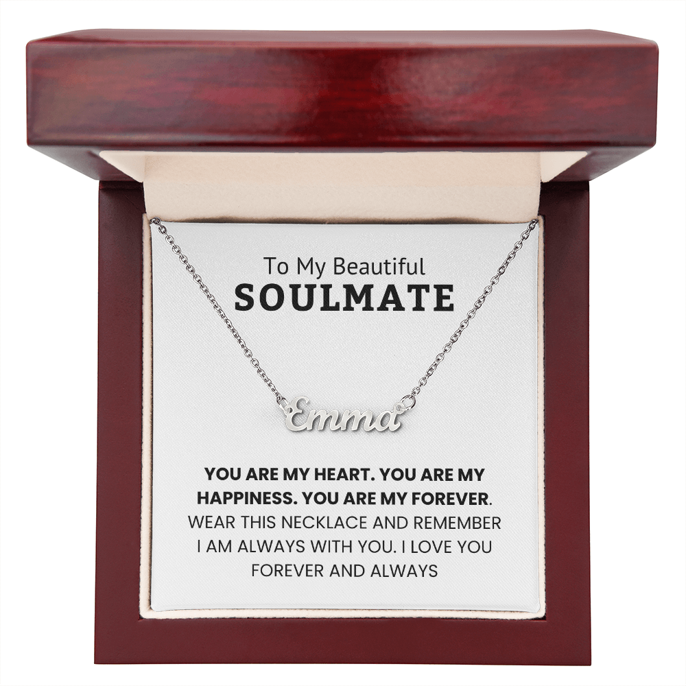 Personalized Name Necklace for Soulmate – Romantic Gift for Her