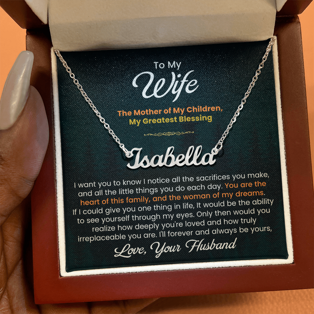 camp necklace for wife from husband