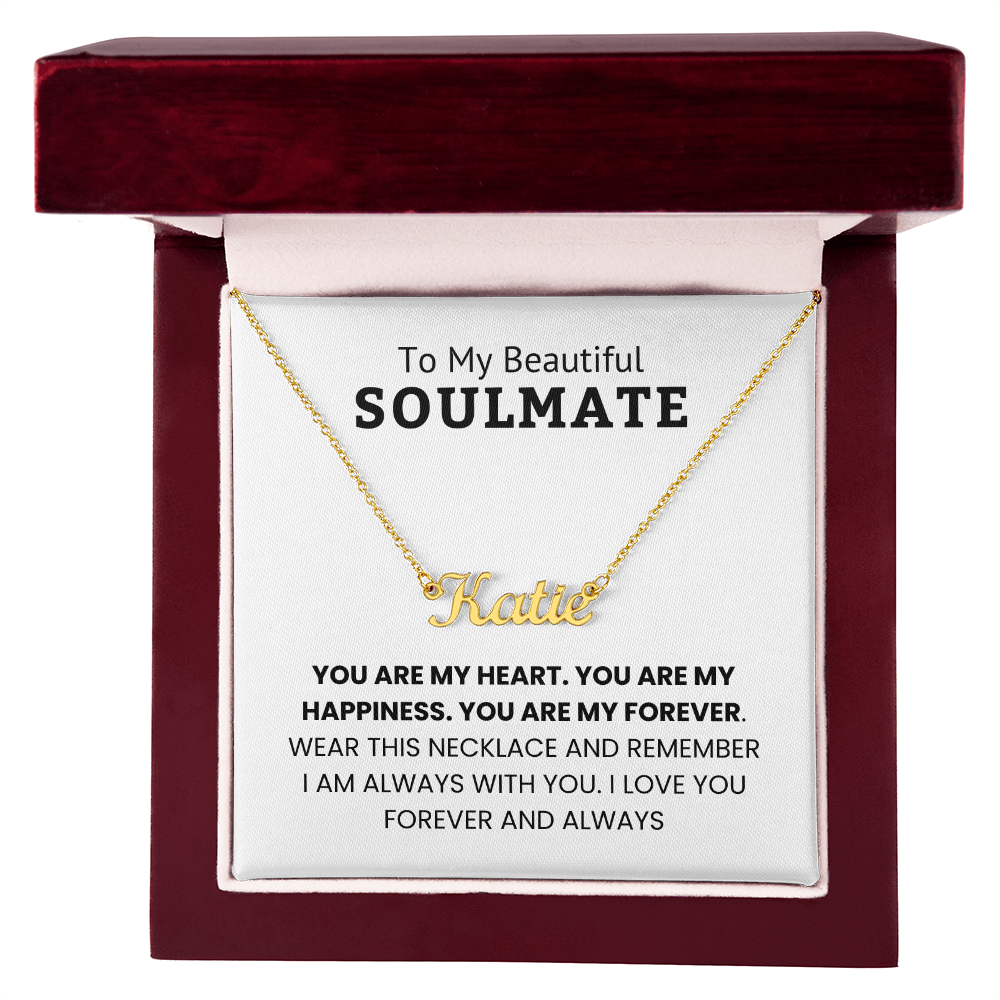 Personalized Name Necklace for Soulmate – Romantic Gift for Her