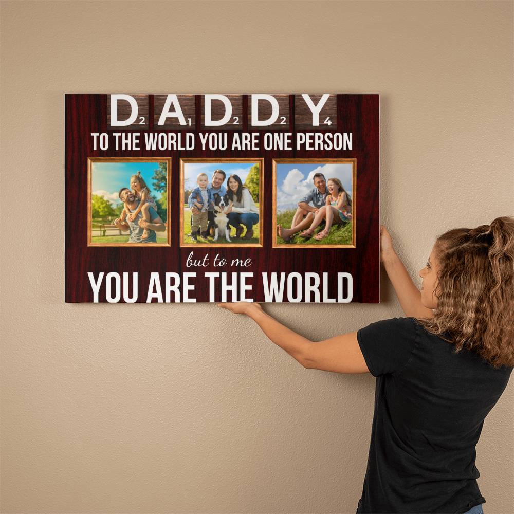 Personalized Dad Canvas