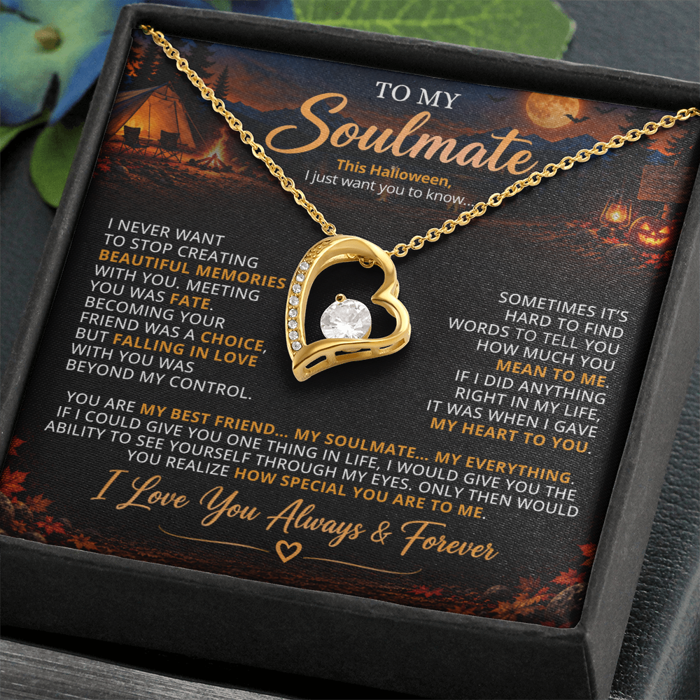 TO MY SOULMATE - YOU ARE MY BEST FRIEND... MY SOULMATE... MY EVERYTHING - (Romantic Camping & Halloween Gift for Her)
