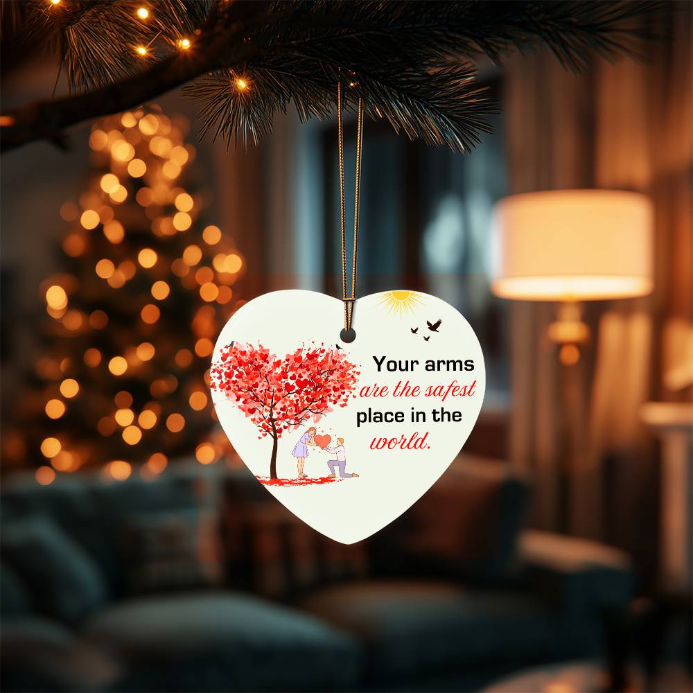 To My Soulmate - How Much You Mean To Me (High Gloss Heart Ornament)