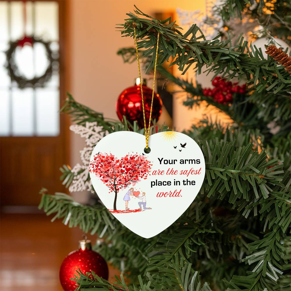 To My Soulmate - How Much You Mean To Me (High Gloss Heart Ornament)