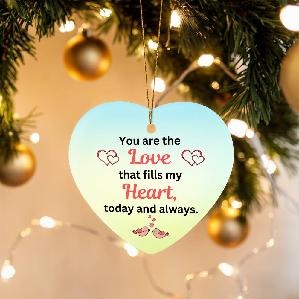 To My Soulmate - How Much You Mean To Me (High Gloss Heart Ornament)