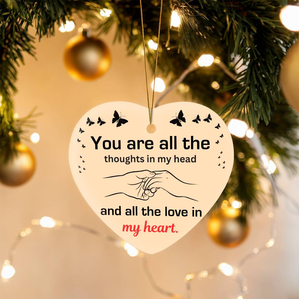 To My Soulmate - How Much You Mean To Me (High Gloss Heart Ornament)