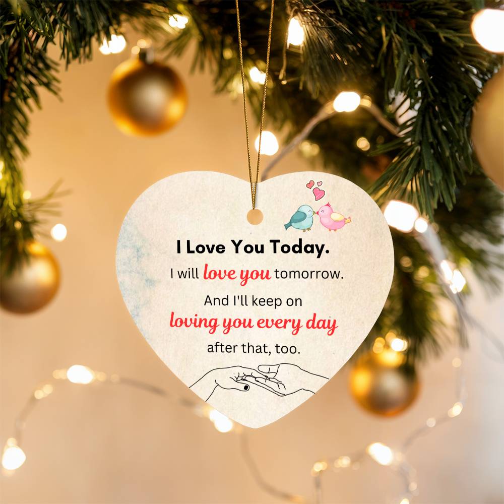 To My Soulmate - How Much You Mean To Me (High Gloss Heart Ornament)