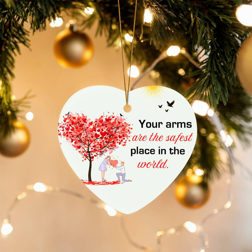 To My Soulmate - How Much You Mean To Me (High Gloss Heart Ornament)