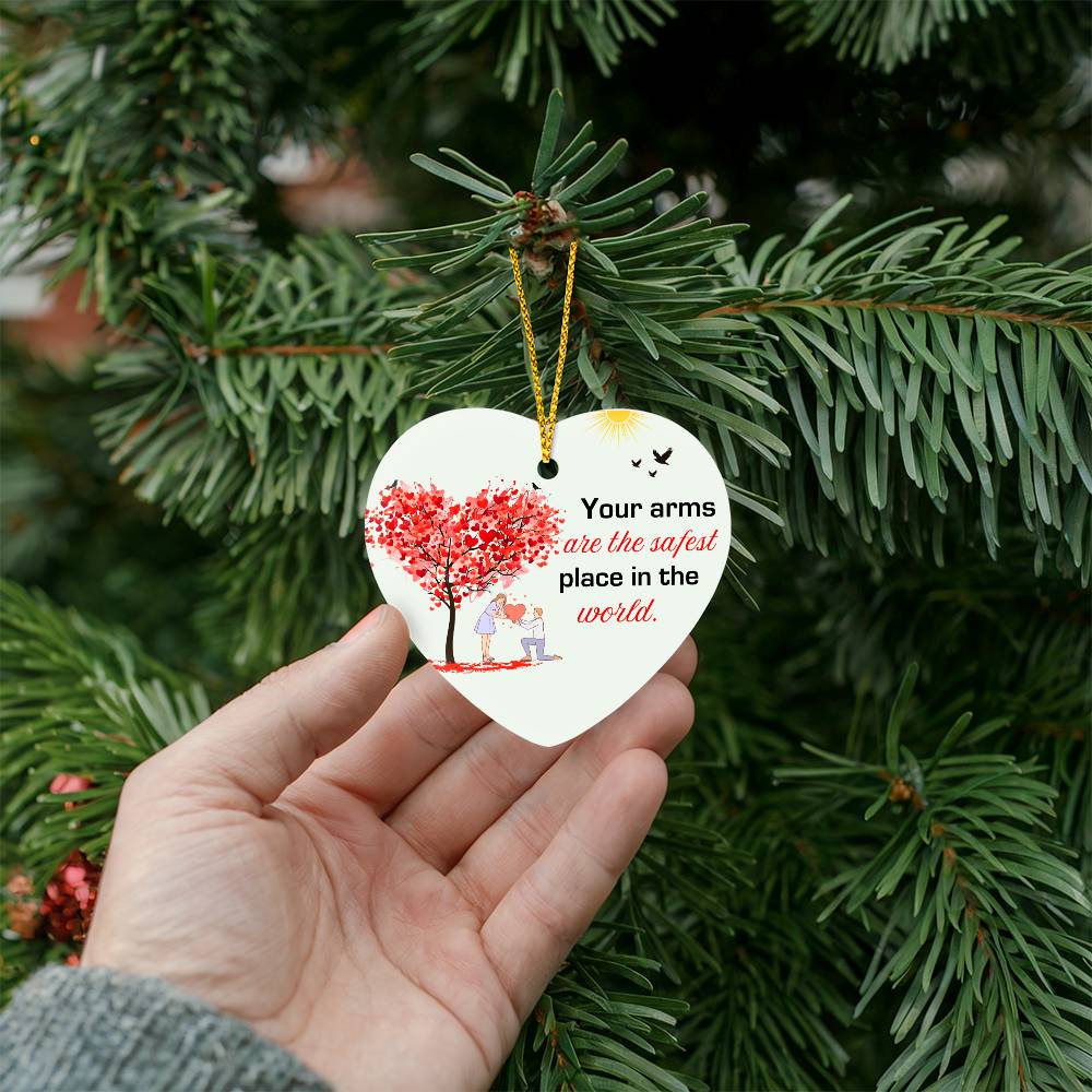 To My Soulmate - How Much You Mean To Me (High Gloss Heart Ornament)