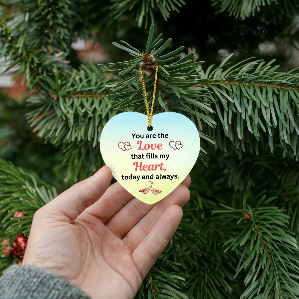 To My Soulmate - How Much You Mean To Me (High Gloss Heart Ornament)