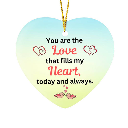 To My Soulmate - How Much You Mean To Me (High Gloss Heart Ornament)