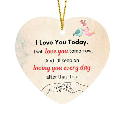 To My Soulmate - How Much You Mean To Me (High Gloss Heart Ornament)