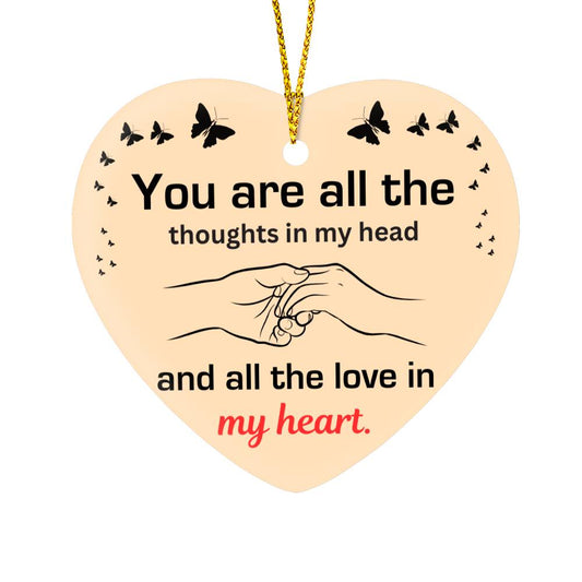 To My Soulmate - How Much You Mean To Me (High Gloss Heart Ornament)