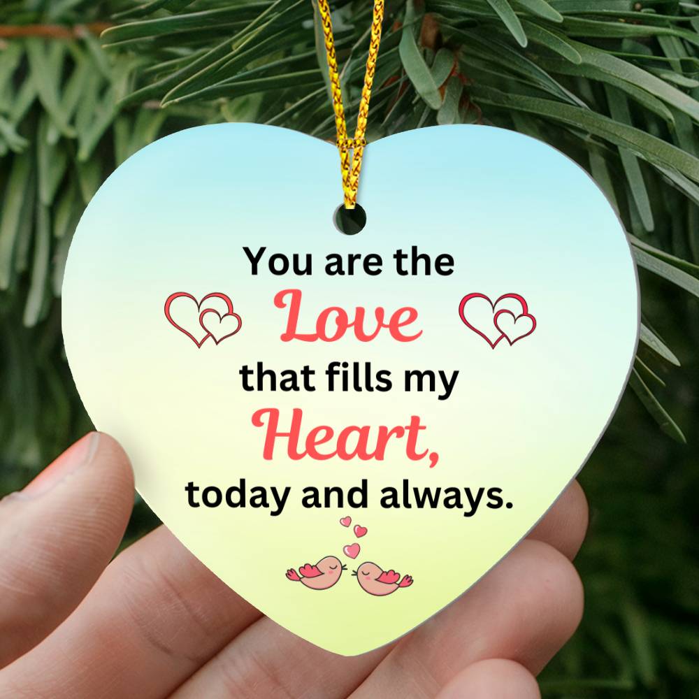 To My Soulmate - How Much You Mean To Me (High Gloss Heart Ornament)