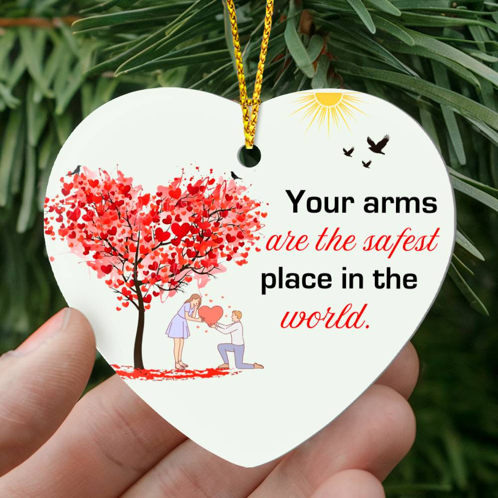 To My Soulmate - How Much You Mean To Me (High Gloss Heart Ornament)