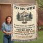 Camping Blanket Gift – For the Wife Who’s Sexy, Strong, and Always Appreciated