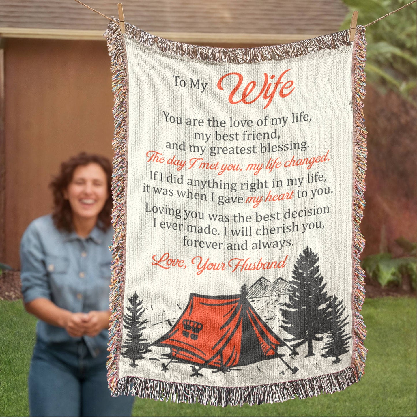 My Heart to You Blanket – Gift for Wife