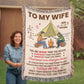 Camping Blanket Gift – For the Wife Who Needs to Know How Special She Truly Is