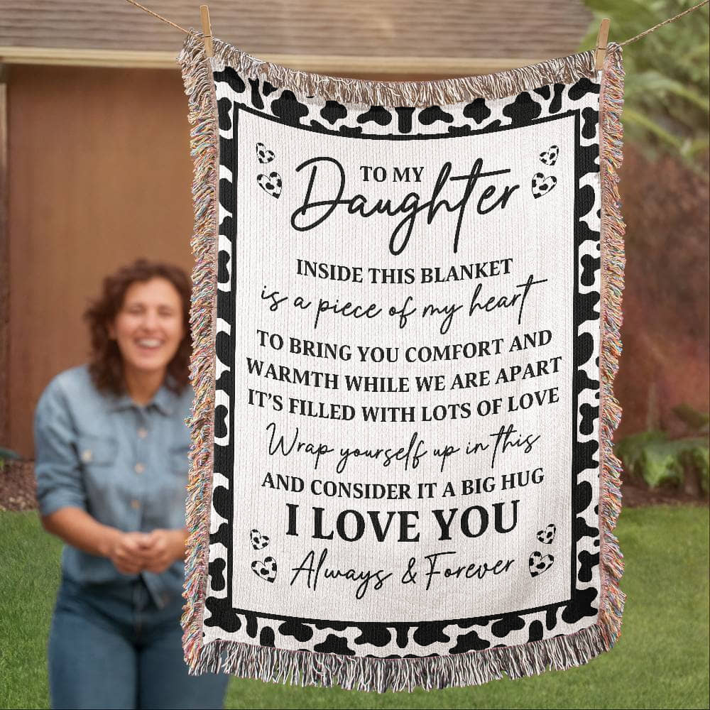 Cow Print Blanket for Daughter – A Big Hug from Mom’s Heart