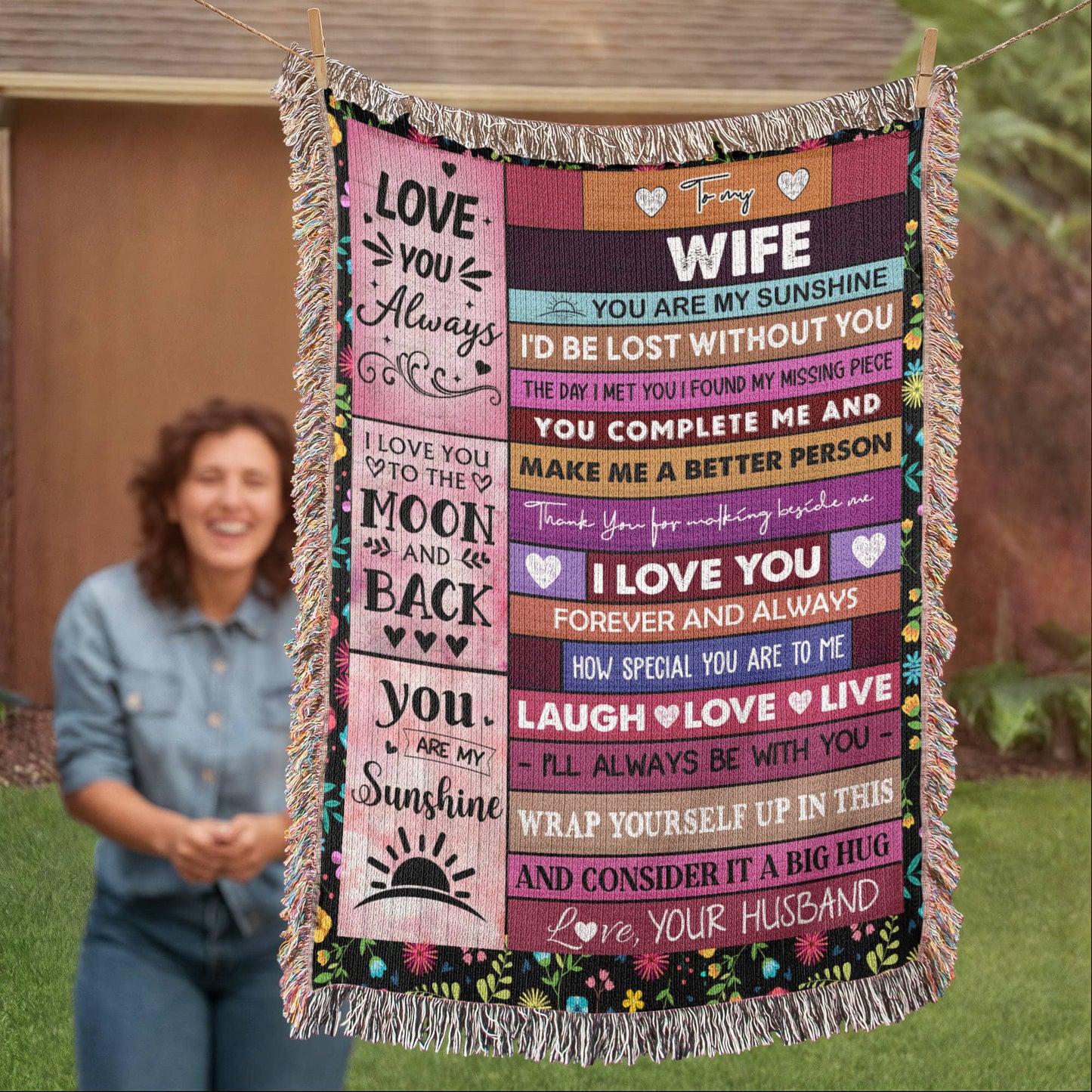 Gift for Wife – You Are My Sunshine Blanket