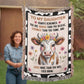 To My Daughter – “Braver, Stronger, More Loved Than You Know” Cow Blanket