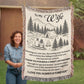 Camping Blanket Gift – For the Wife Who Turned Fate into Forever