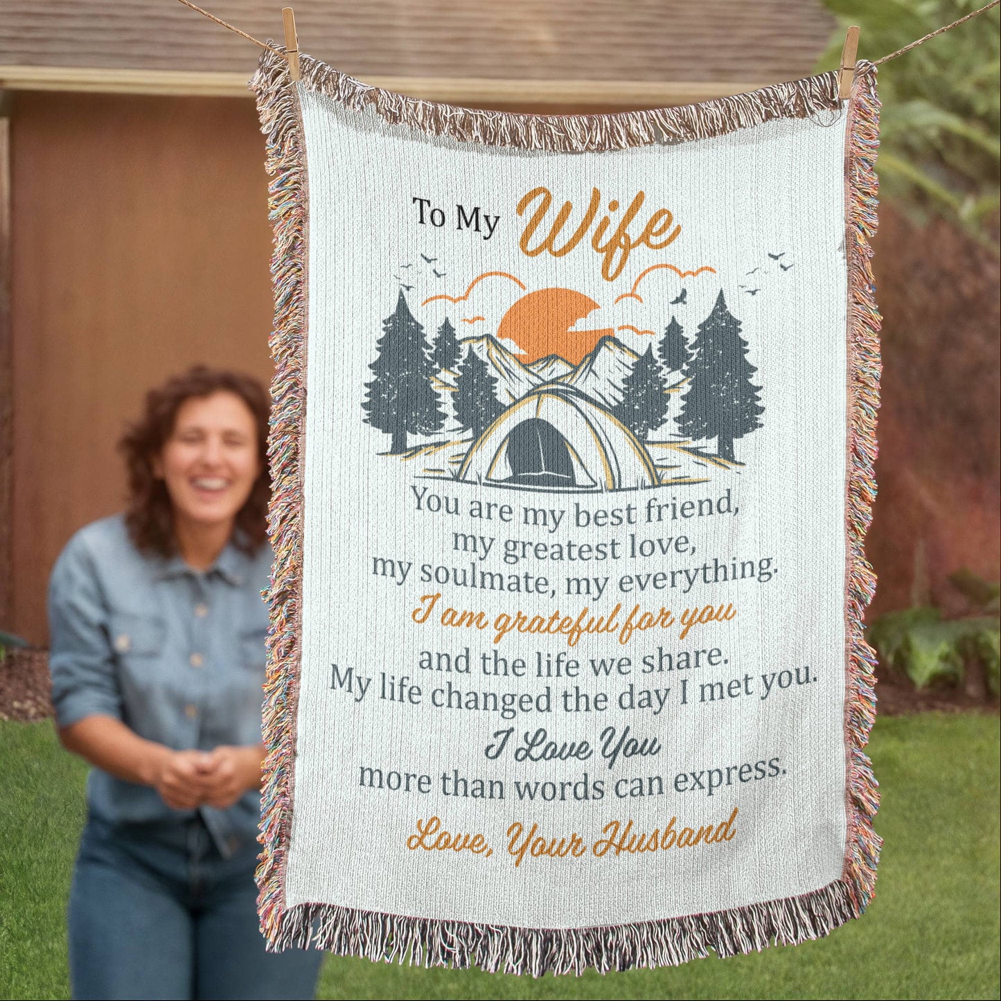 Adventure Together Blanket – Gift for Wife