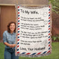 Love Letter Wife Blanket – Gift for Wife
