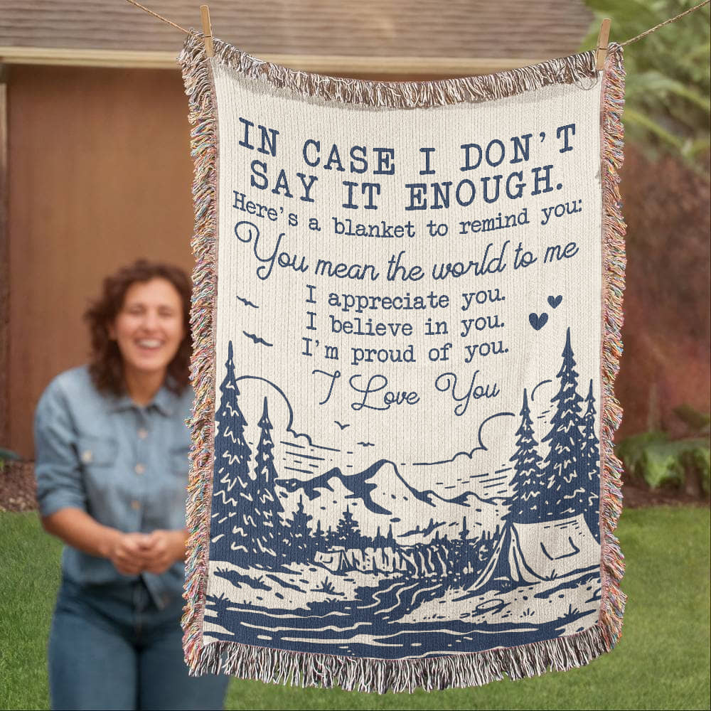 Camping Blanket Gift – Say the Words She Needs to Hear, Without Saying a Word