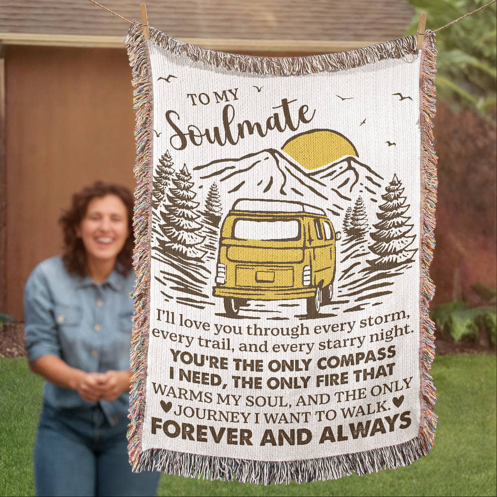 To My Soulmate – Camper Van Journey Blanket 🚐💛