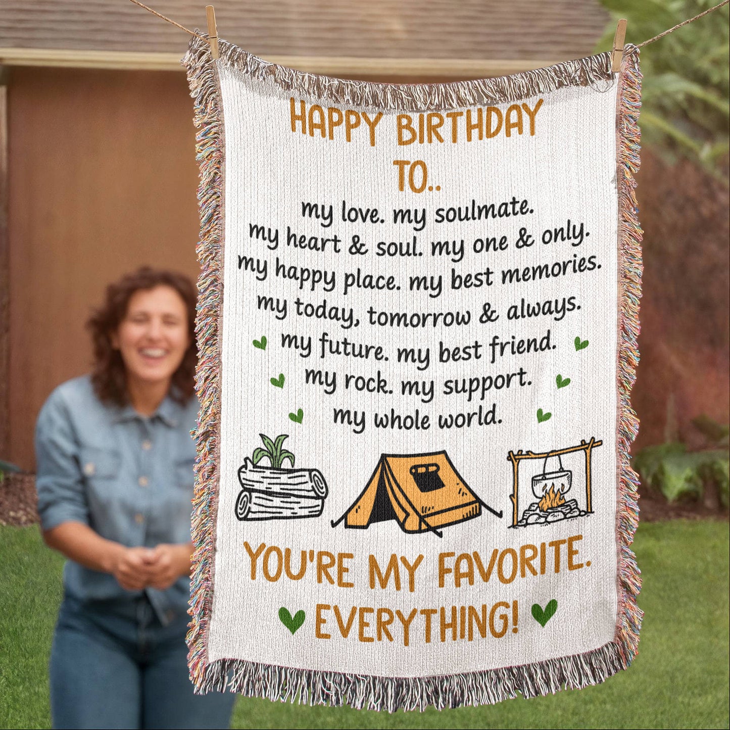 happy birthday blanket
