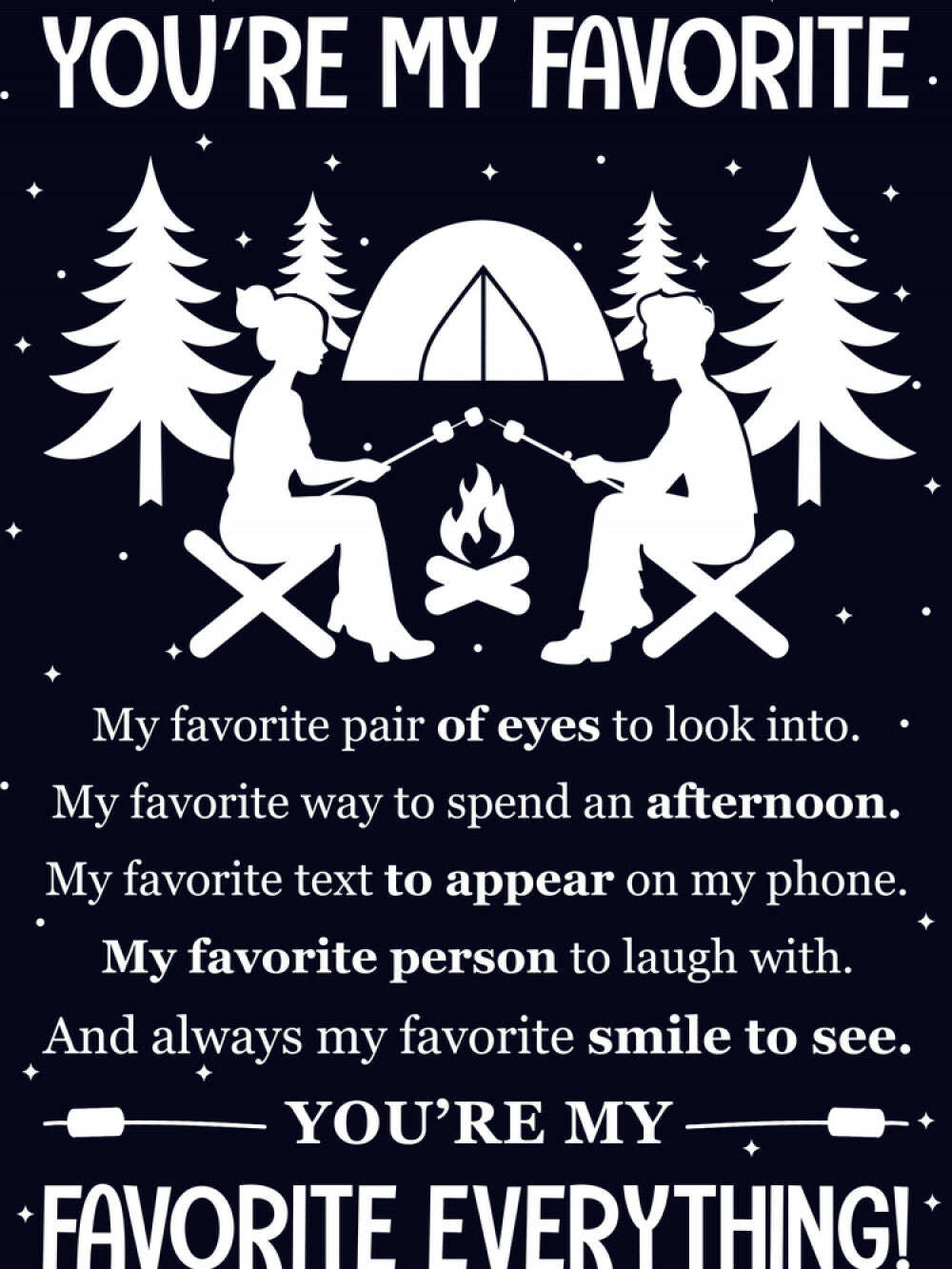 Camping Blanket Gift – For Your Favorite Person in the World