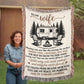 To My Wife – Campfire & Camper Love Quote Blanket 🔥💑