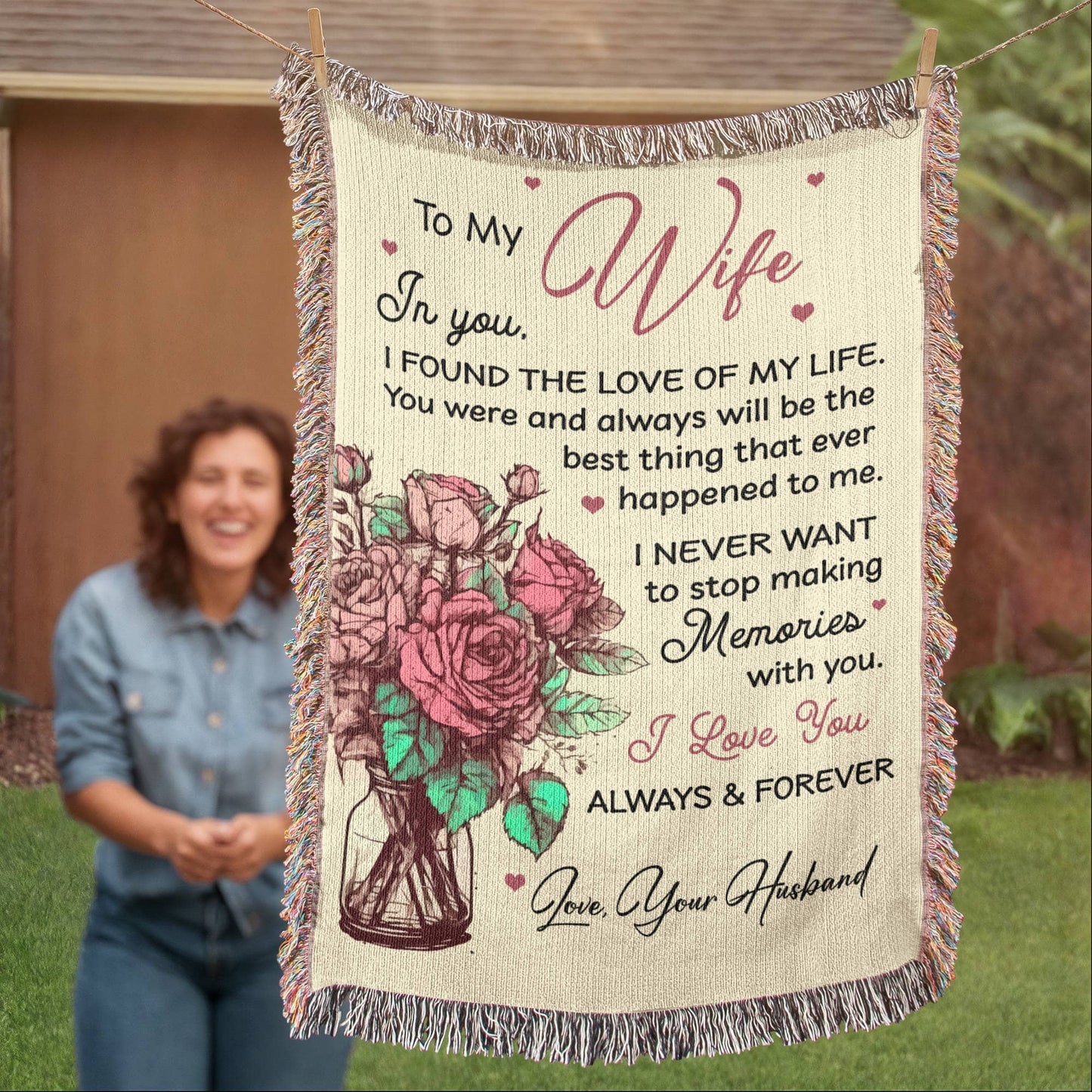 Forever Memories Blanket – Wife Gift