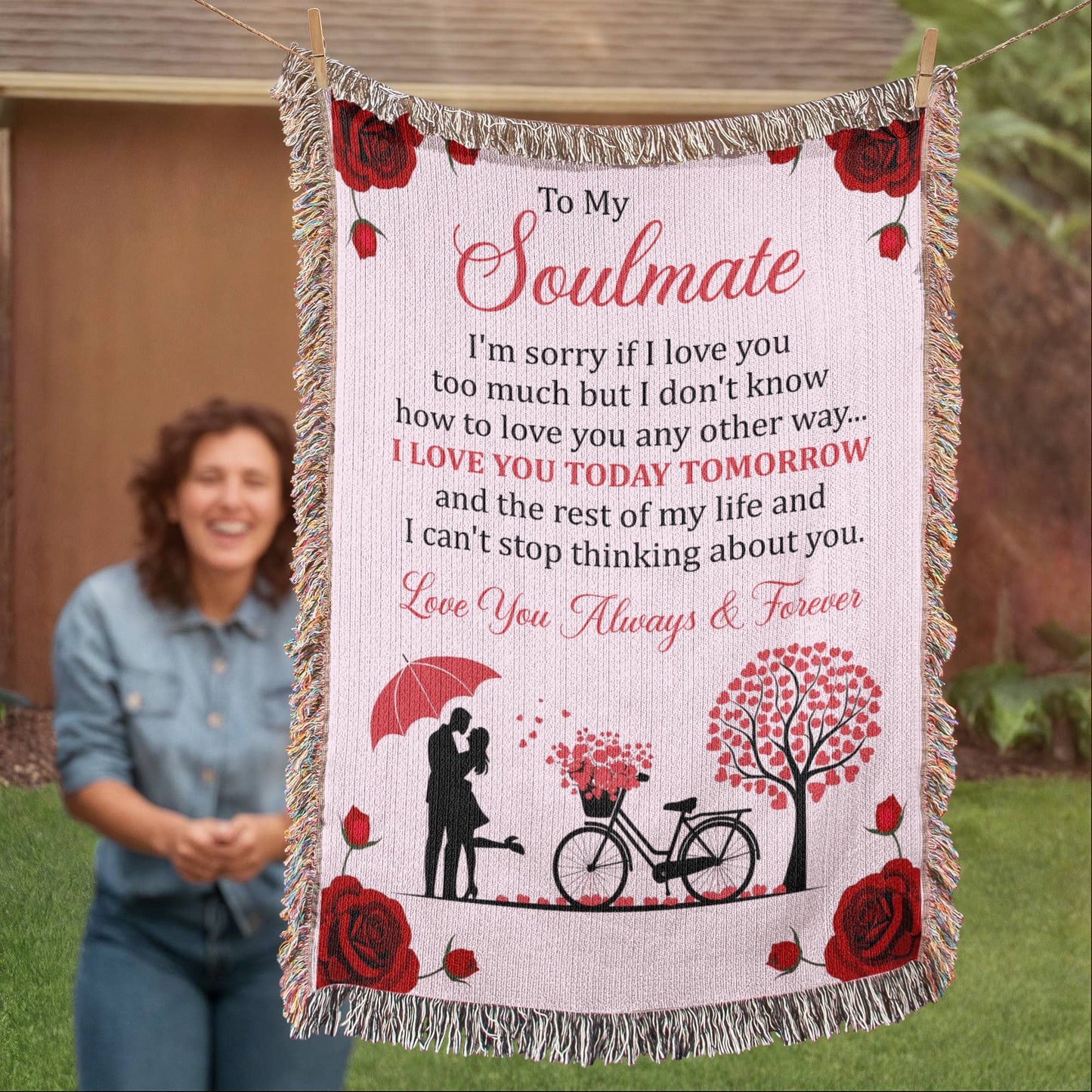 Love You Today & Tomorrow Blanket – Gift for My Soulmate