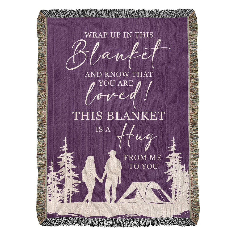 This Blanket is a Hug from Me to You” — Romantic Camping Gift for Your Person 💜🏕️