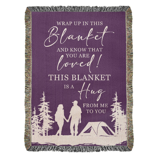 This Blanket is a Hug from Me to You” — Romantic Camping Gift for Your Person 💜🏕️