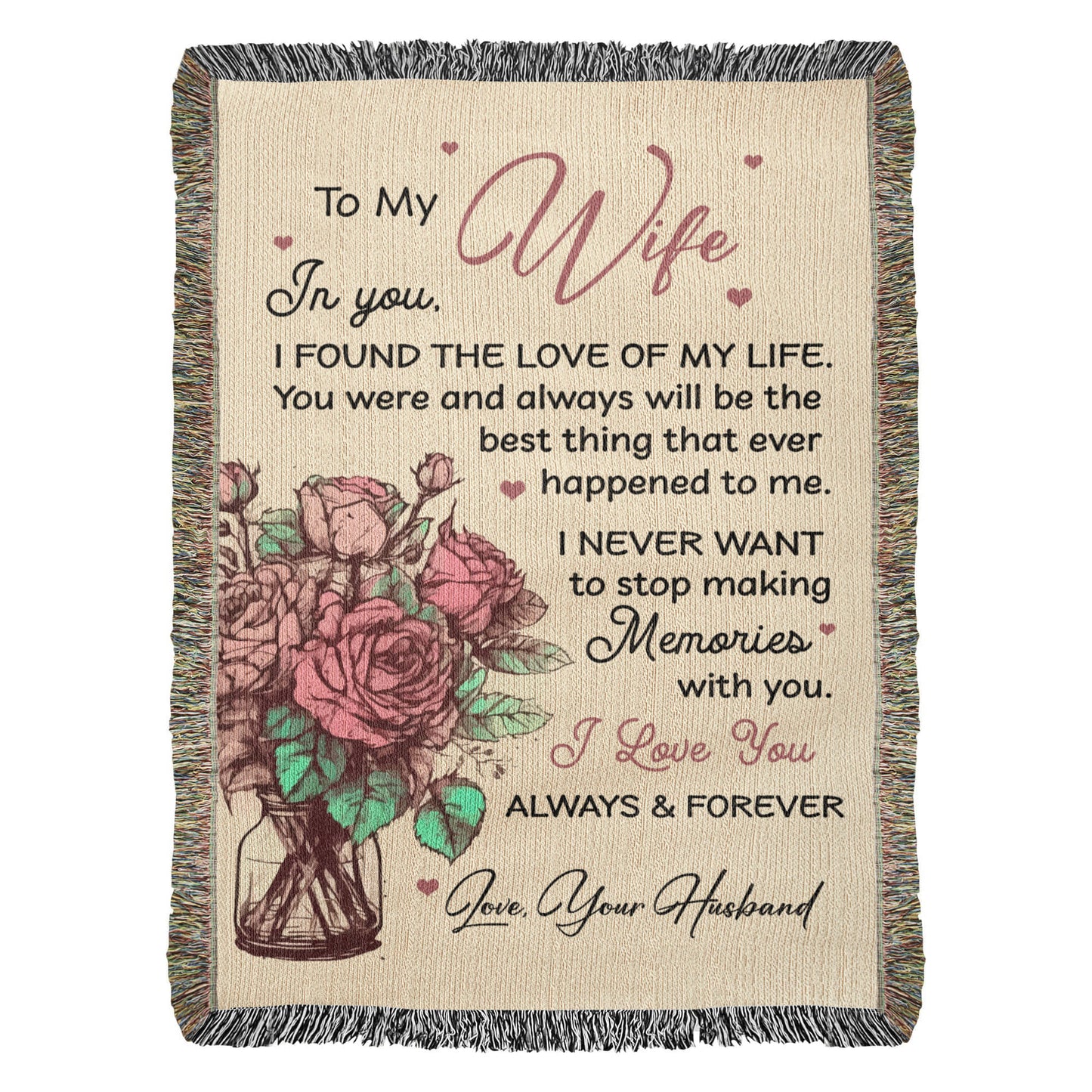 Forever Memories Blanket – Wife Gift